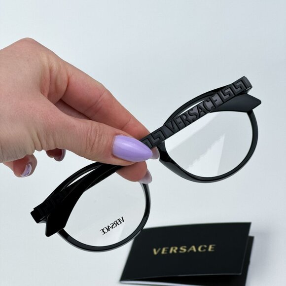 Versace VE3355U GB1 BRAND NEW Eyeglasses Black Oval Unisex main image 7